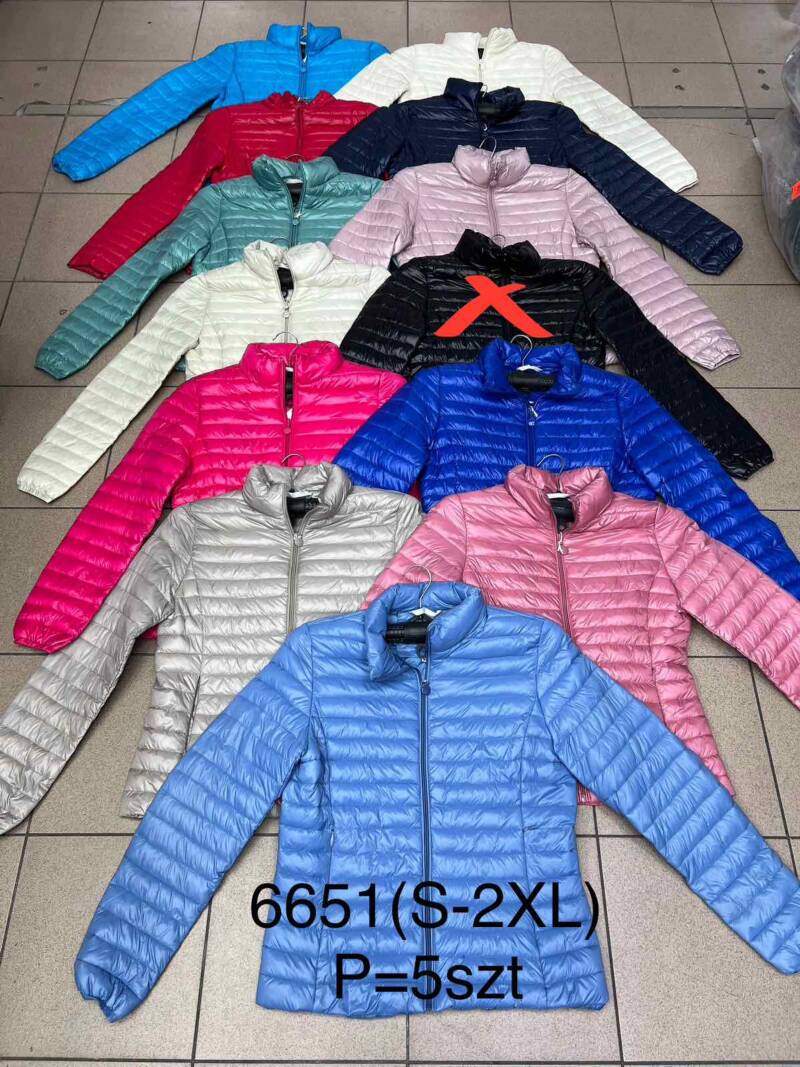 Kurtki damskie cienki Roz S-2XL ,1 Kolor Paczka 5 szt